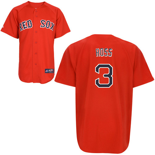 David Ross #3 MLB Jersey-Boston Red Sox Men's Authentic Red Home Baseball Jersey